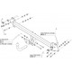 Фаркоп TOYOTA Camry (XV40) sedan 2006-2011 / TOYOTA Camry (XV50) sedan 2011-2014 / TOYOTA Camry (XV55) sedan 2014-2018 без электрики / Тойота Камри