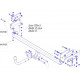 Фаркоп NISSAN Qashqai 2007-2013 / NISSAN Qashqai +2 2008-2013 без электрики / Ниссан Кашкай