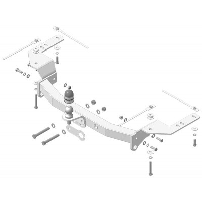 Фаркоп Lexus LX 450d 2015-2021 / LX 570 2007-2021 / Toyota Land Cruiser 200 2007-2021 / (полностью оцинковано, кроме комплектаций Excalibur и Executive)