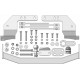 Фаркоп Lexus LX 450d 2015-2021 / LX 570 2007-2021 / Toyota Land Cruiser 200 2007-2021 / (полностью оцинковано, кроме комплектаций Excalibur и Executive)