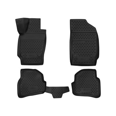 Коврики 3D в салон VOLKSWAGEN Polo (V) 2009-2020 4 шт. седан / Фольксваген Поло