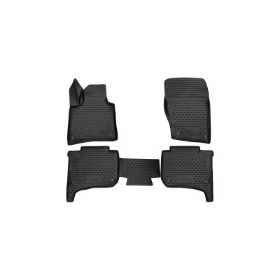 Коврики 3D в салон VOLKSWAGEN Touareg II 2010-2018 2-х зонный климат-контроль 4 шт. / Фольксваген Туарег