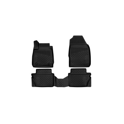 Коврики 3D в салон FORD Fiesta (Mk6r, Mk7, Mk7r) 2012-2019 4 шт. / Форд Фиеста