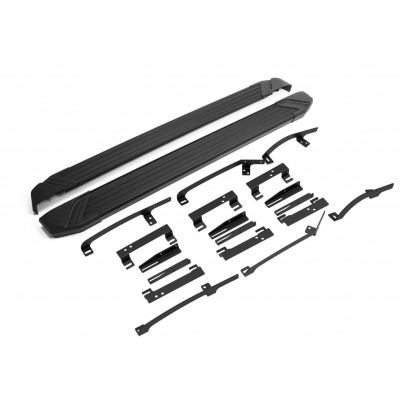 Пороги Подножки GAC GS3 II 2023-н.в., стиль "Black"