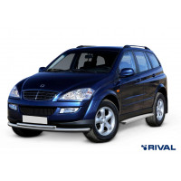 Пороги Подножки Ssang Yong Kyron 2007-2016 стиль "Slim Silver" Пороги Подножки Ssang Yong Kyron 2007-2016 стиль "Slim Silver"