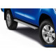 Пороги Подножки Toyota Hilux 2015- стиль "Slim Silver"