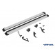 Пороги Подножки Geely Coolray 2023-/Belgee X50 2023- стиль "Slim Silver"