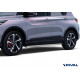 Пороги Подножки Geely Coolray 2023-/Belgee X50 2023- стиль "Slim Silver"