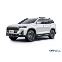Пороги Подножки Jetour X90 Plus 2023- стиль "Slim Silver" Пороги Подножки Jetour X90 Plus 2023- стиль "Slim Silver"