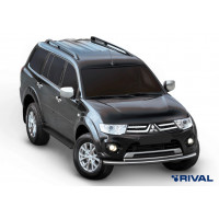 Пороги Подножки Mitsubishi Pajero Sport 2008-2013-2016 стиль "Slim Black" Пороги Подножки Mitsubishi Pajero Sport 2008-2013-2016 стиль "Slim Black"