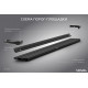 Пороги Подножки Volkswagen Amarok 2016- стиль "Slim Black"