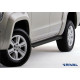 Пороги Подножки Volkswagen Amarok 2016- стиль "Slim Black"