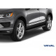 Пороги Подножки Audi Q7 2009-2015 / Volkswagen Touareg 2010-2018 стиль "Slim Black"