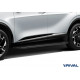 Пороги Подножки Hyundai Tucson 2021- стиль "Slim Black"