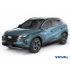 Пороги Подножки для Kia Sportage 2021- V2.5 / Hyundai Tucson 2021- / Hyundai Santa Fe 2021- / Kia Sorento 2020- стиль "Slim Black"