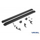 Пороги Подножки Geely Coolray 2023-/Belgee X50 2023- стиль "Slim Black"