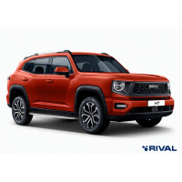 Пороги Подножки Haval H7 II 2023-н.в стиль "Premium"
