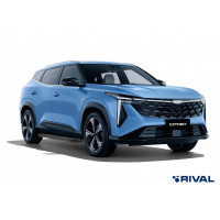 Пороги Подножки Geely Cityray (2024-) стиль "Black"