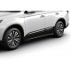 Пороги Подножки Citroen C4 AirCross 2012-/ C-Crosser 2007-/ Mitsubishi ASX 2010-/ Outlander 2007-/ Peugeot 4007/400 стиль "Black"