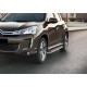 Пороги Подножки для Citroen C4 AirCross 2012-/ C-Crosser 2007-/ Mitsubishi ASX 2010-/ Outlander 2007-/ Peugeot 4007/400 стиль "Premium"