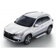 Пороги Подножки для Citroen C4 AirCross 2012-/ C-Crosser 2007-/ Mitsubishi ASX 2010-/ Outlander 2007-/ Peugeot 4007/400 стиль "Silver"