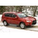 Пороги Подножки для Citroen C4 AirCross 2012-/ C-Crosser 2007-/ Mitsubishi ASX 2010-/ Outlander 2007-/ Peugeot 4007/400 стиль "Silver"