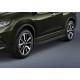 Пороги Подножки для Nissan Qashqai 2007-2013/ X-Trail 2007-2015 стиль "Black"