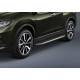 Пороги Подножки для Nissan Qashqai 2007-2013/ X-Trail 2007-2015 стиль "Premium"