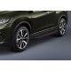 Пороги Подножки для Nissan Qashqai 2007-2013/ X-Trail 2007-2015 стиль "Premium-Black"