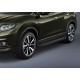 Пороги Подножки для Nissan Qashqai 2013-/ X-Trail 2015-2019/ Renault Koleos 2017- стиль "Black"