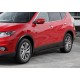 Пороги Подножки для Nissan Qashqai 2013-/ X-Trail 2015-2019/ Renault Koleos 2017- стиль "Premium-Black"