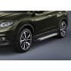 Пороги Подножки для Nissan Qashqai 2013-/ X-Trail 2015-2019/ Renault Koleos 2017- стиль "Silver"