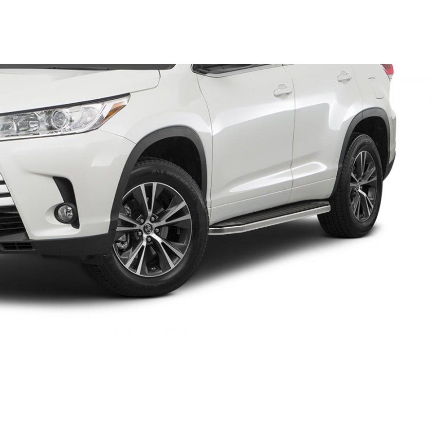 Пороги Подножки Toyota Highlander 2014-2017-2020 стиль 