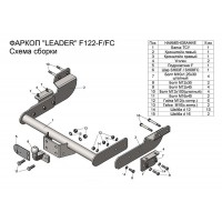 Фаркоп FORD TRANSIT (фургон) 2014 - (усиленный) +электрика