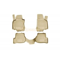 Коврики в салон TOYOTA Land Cruiser 200 2007-2012 4шт. (бежевые)