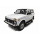 Пороги Подножки для Lada Нива 3D 1977-/ Нива Urban 3D 2016- стиль "Premium"