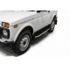 Пороги Подножки для Lada Нива 3D 1977-/ Нива Urban 3D 2016- стиль "Premium"