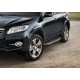 Пороги Подножки для Toyota Rav 4 2006-2010-2013 стиль "Premium"