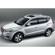 Пороги Подножки для Geely Emgrand X7 2013-2019 стиль "Premium-Black"