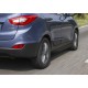 Пороги Подножки для Hyundai IX35/ Kia Sportage 2010-2013-2015 стиль "Premium-Black"