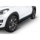 Пороги Подножки для Hyundai Tucson 2015-2021/ Kia Sportage 2016- стиль "Premium-Black"