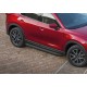 Пороги Подножки для Mazda CX-5 2017- стиль "Premium-Black"