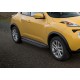 Пороги Подножки для Nissan Juke, FWD 2010-2014-2016 стиль "Premium-Black"