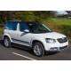 Пороги Подножки для Skoda Yeti 2009-2014- стиль "Premium-Black"