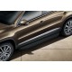 Пороги Подножки для Volkswagen Tiguan 2007-2011-2017 стиль "Premium-Black"