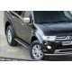 Пороги Подножки для Mitsubishi Pajero Sport 2008-2013-2016 стиль "Premium"