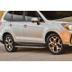 Пороги Подножки для Subaru Forester 2013-2015-2018 стиль "Premium"