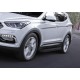 Пороги Подножки для Hyundai Santa Fe/ Santa Fe Premium 2012-2018 стиль "Premium-Black"