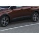 Пороги Подножки для Peugeot 3008 2017- стиль "Premium-Black"