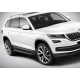 Пороги Подножки для Skoda Kodiaq 2017- стиль "Premium-Black"